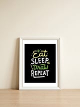 Repeat — framed, leaning against the wall thumbnail