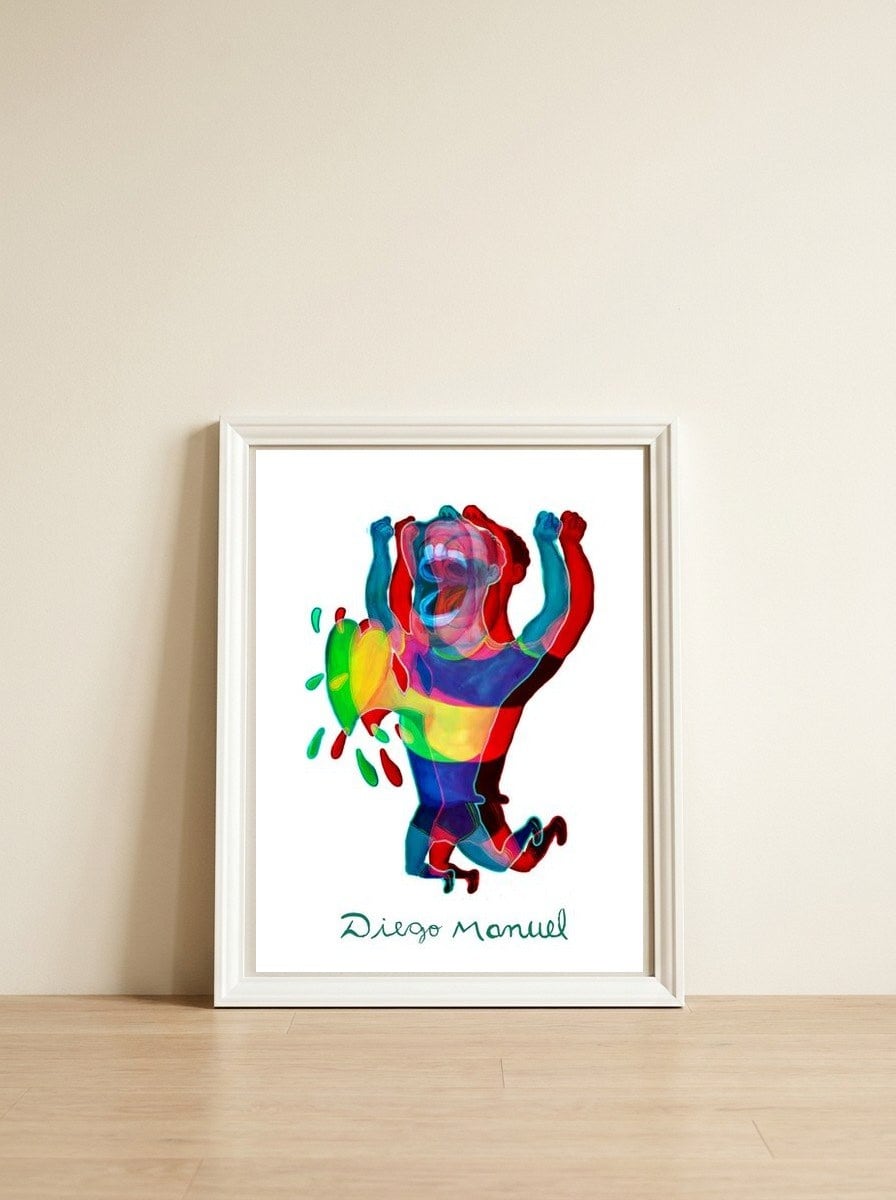 Gool 3 — framed, leaning against the wall
