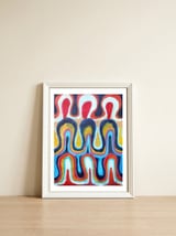 Ondas 1 — framed, leaning against the wall thumbnail