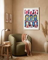 Ondas 1 framed in a tender room thumbnail