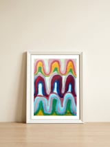 Ondas 9 — framed, leaning against the wall thumbnail