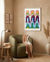 Ondas 9 framed in a tender room thumbnail