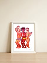 Beach Party 3d 2 — framed, leaning against the wall thumbnail