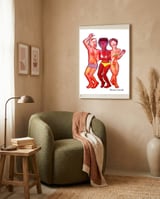 Beach Party 3d 2 framed in a tender room thumbnail