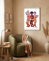 Beach Party 3d 4 framed in a tender room thumbnail