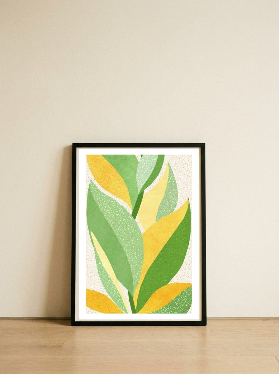 Sunshine Flora — framed, leaning against the wall