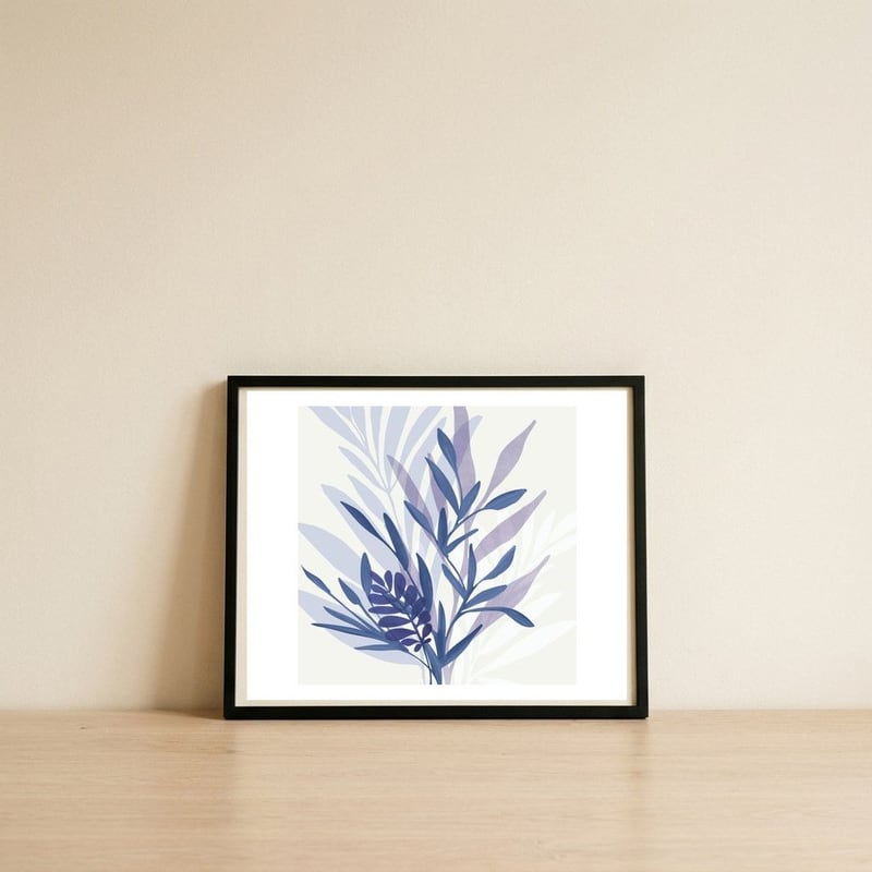 Bouquet Blues — framed, leaning against the wall