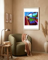 Noche De Pool 3 2 framed in a tender room thumbnail