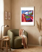 Noche De Pool 3 3 framed in a tender room thumbnail