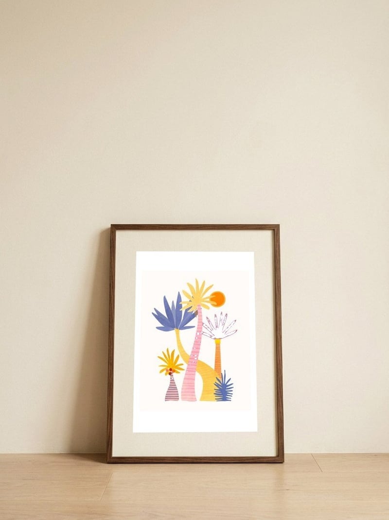 Whimsical Forest — framed, leaning against the wall