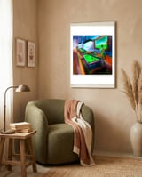Noche De Pool B 2 framed in a tender room thumbnail