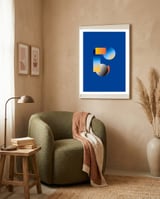 Human face | abstract modern framed in a tender room thumbnail