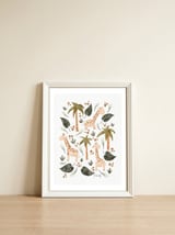 Jungle Giraffes — framed, leaning against the wall thumbnail