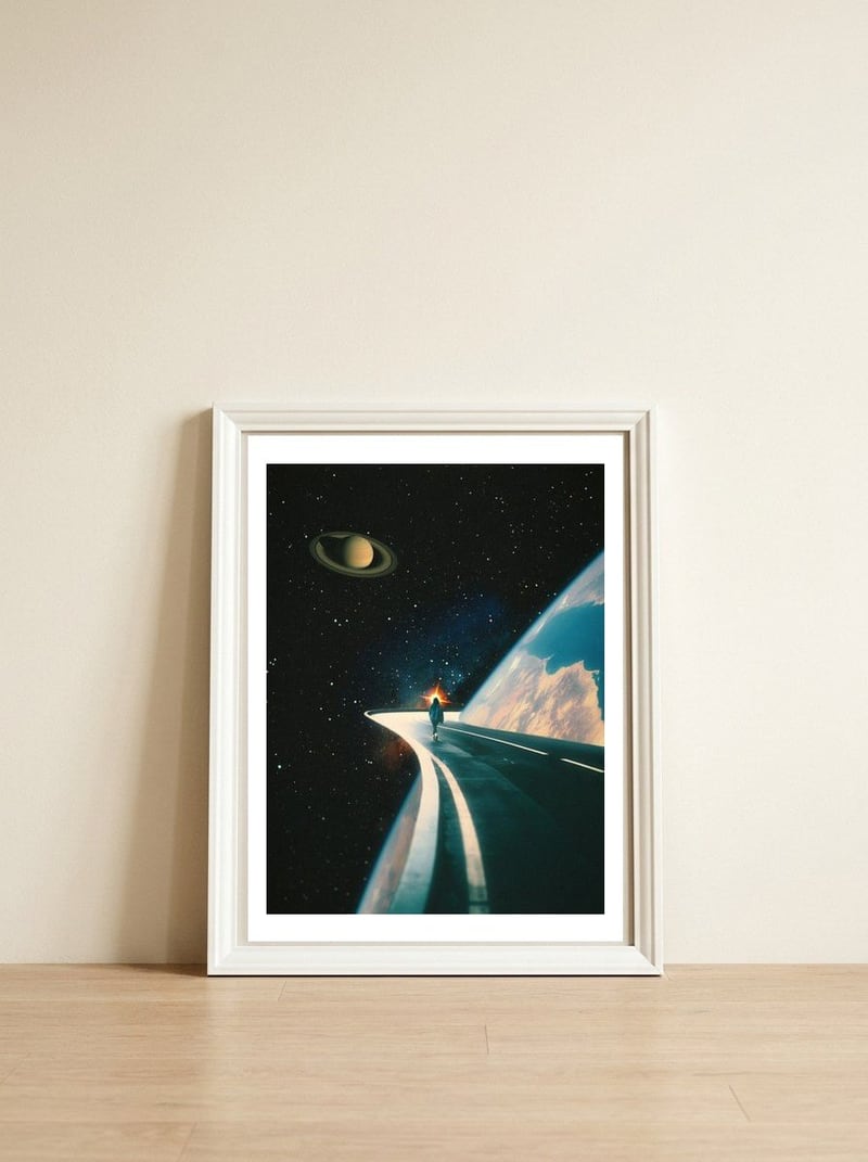 Determination — framed, leaning against the wall