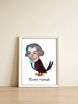 Beethoven Bird 4 — framed, leaning against the wall thumbnail