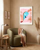 Catrospection framed in a tender room thumbnail
