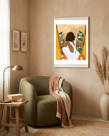 The Wild World & a Rebel Heart | Feminism Woman Empowerment | Adventure Explore Moon Stars framed in a tender room thumbnail