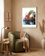 Serenity Weekend | Mindful Travel Greece Architecture | Rustic Earthy Swim Pool | Peace & Positivity framed in a tender room thumbnail