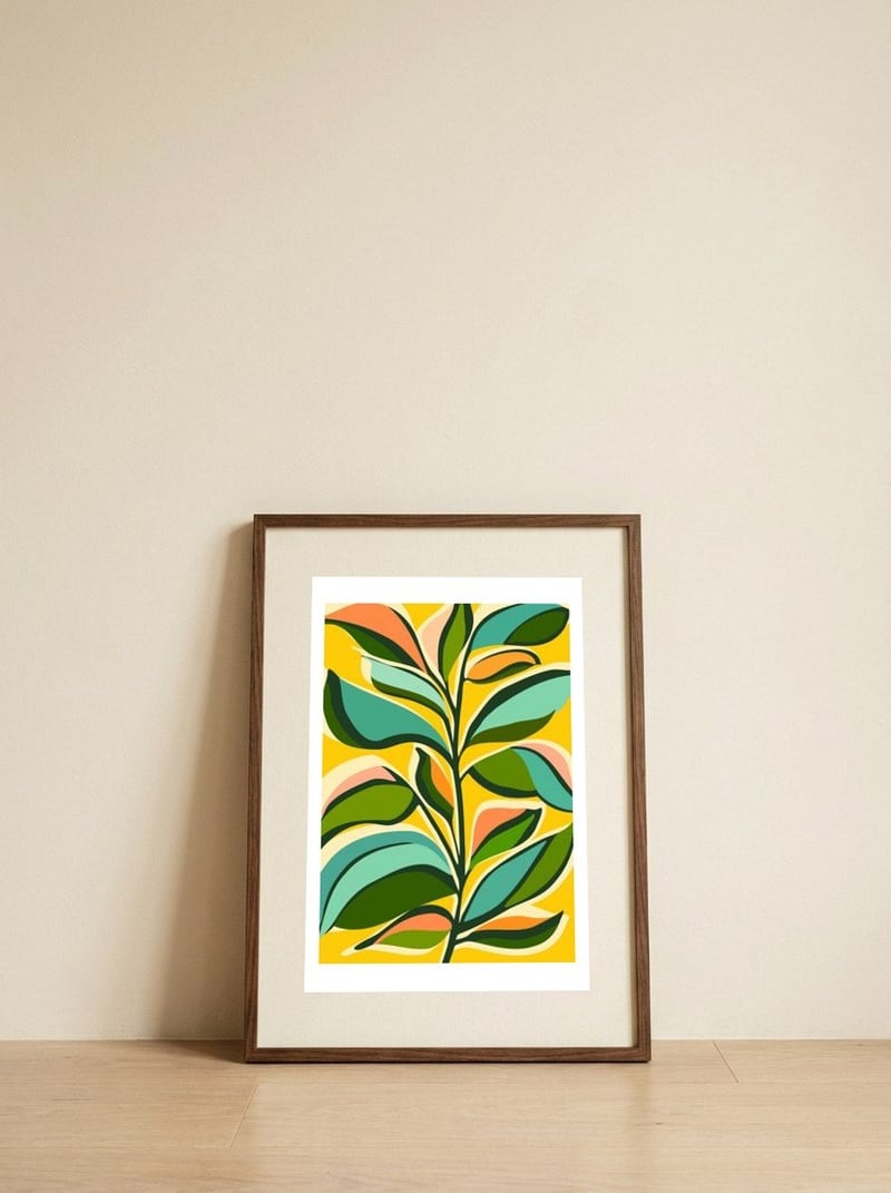 Celebration — framed, leaning against the wall