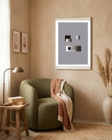 Abstract modern BW29 framed in a tender room thumbnail