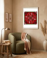 Romanian Traditional Pattern 3 framed in a tender room thumbnail