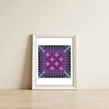 Tatreez 9 — framed, leaning against the wall thumbnail