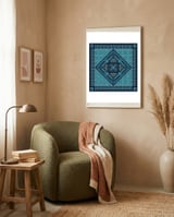 Tatreez 10 framed in a tender room thumbnail