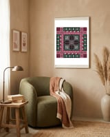 Tatreez  21 framed in a tender room thumbnail