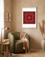 Tatreez 24 framed in a tender room thumbnail
