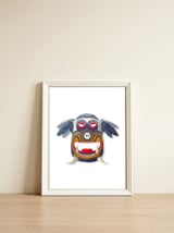 Tribal Mask 9 — framed, leaning against the wall thumbnail