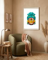  Tribal Mask 11 framed in a tender room thumbnail