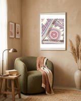 Romanian embroidery background 40 framed in a tender room thumbnail