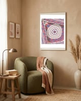 Romanian embroidery background 41 framed in a tender room thumbnail