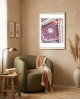 Romanian embroidery background 39 framed in a tender room thumbnail