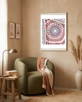 Romanian embroidery background 37 framed in a tender room thumbnail