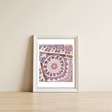 Romanian embroidery background 36 — framed, leaning against the wall thumbnail