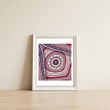 Romanian embroidery background 29 — framed, leaning against the wall thumbnail