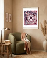 Romanian embroidery background 29 framed in a tender room thumbnail