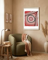 Romanian embroidery background 26 framed in a tender room thumbnail
