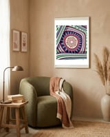 Romanian embroidery background 23 framed in a tender room thumbnail
