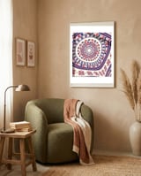 Romanian embroidery background 22 framed in a tender room thumbnail