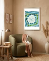Romanian embroidery background 21 framed in a tender room thumbnail