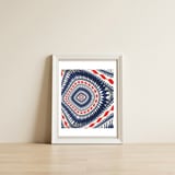 Romanian embroidery background 13 — framed, leaning against the wall thumbnail