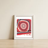 Romanian embroidery background 10 — framed, leaning against the wall thumbnail