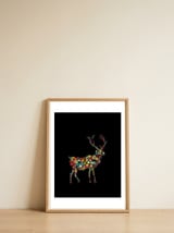 Oh deer! — framed, leaning against the wall thumbnail