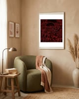 Red bubble framed in a tender room thumbnail
