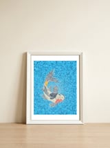 Koi art — framed, leaning against the wall thumbnail