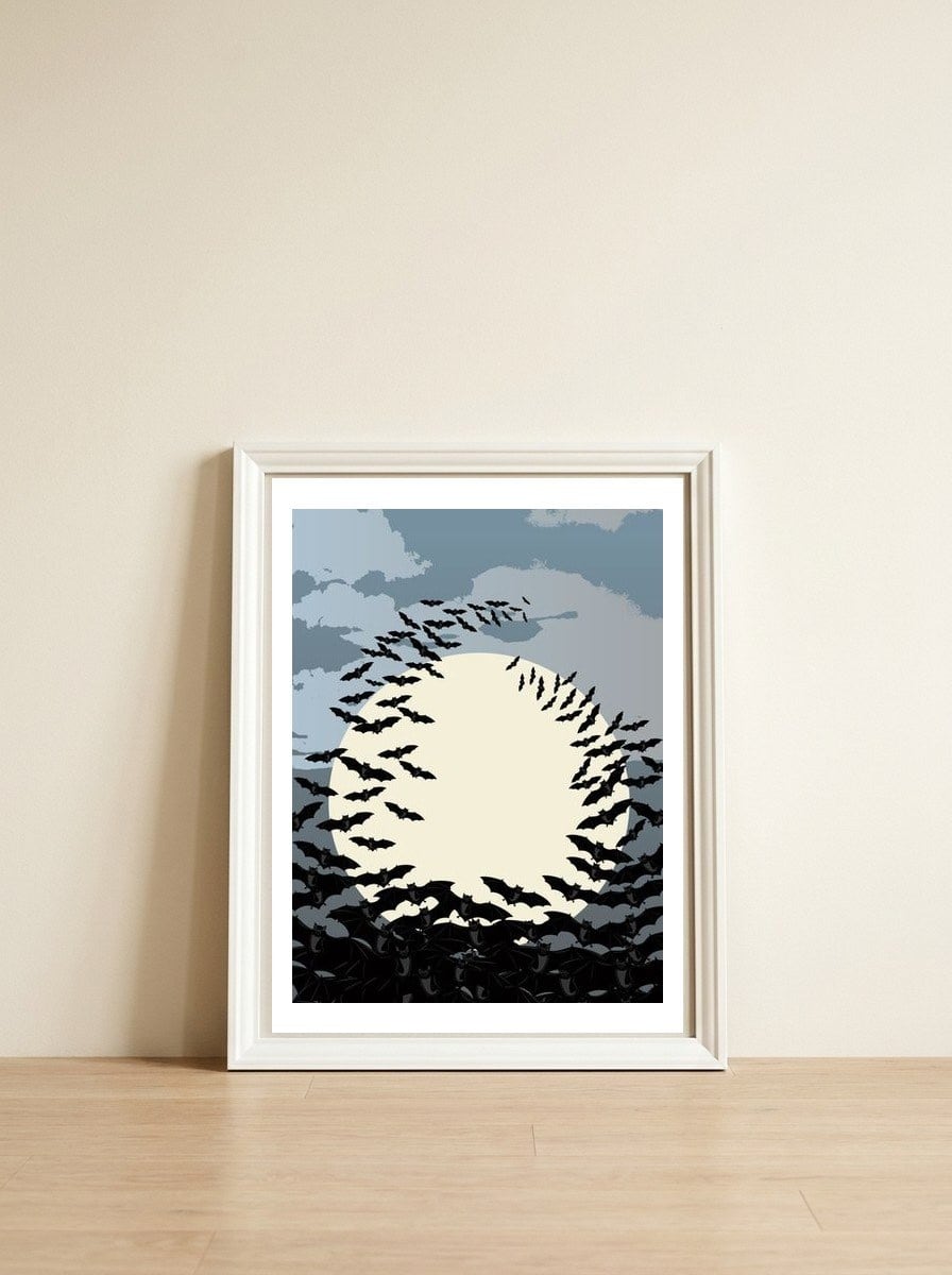 Haloween — framed, leaning against the wall