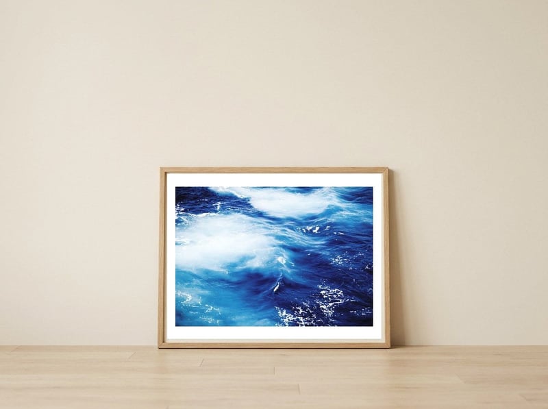 43 — framed, leaning against the wall