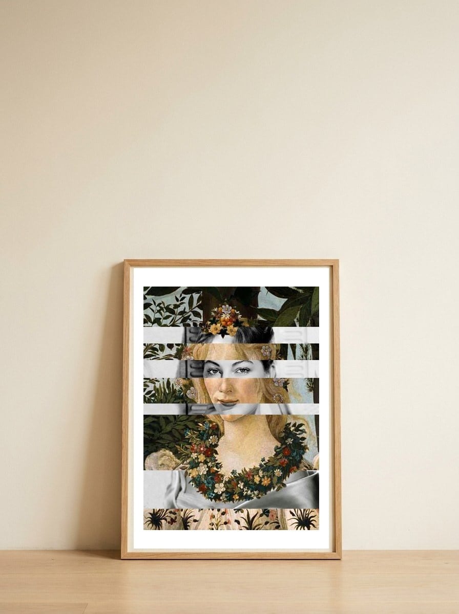 Botticellis Flora  Ava Gardner — framed, leaning against the wall